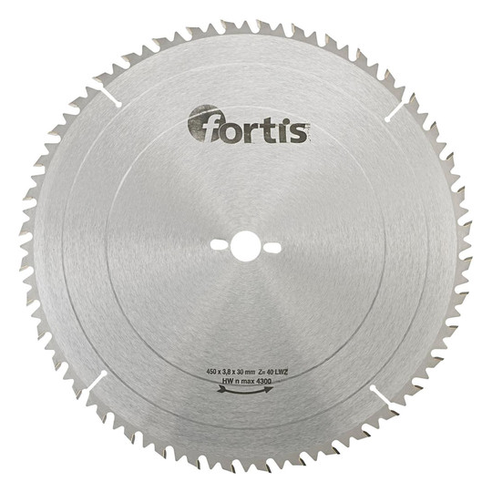 fortis-HW-Tischkreissägeblatt LWZ 450x3,8x30 mm, 40Z