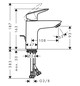 hansgrohe Waschtisch-Einhebelmischer Logis 100 CoolStart mit Zugstangen-Ablaufgarnitur, chrom