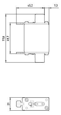NH-Sicherungseinsatz 50A NH000 500VAC gG Kombik