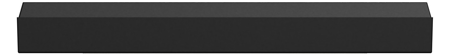 Rahmen 1f sw mt BSF Kst Unterputzmontage Textfeld/Beschriftungsfläche Thermopl