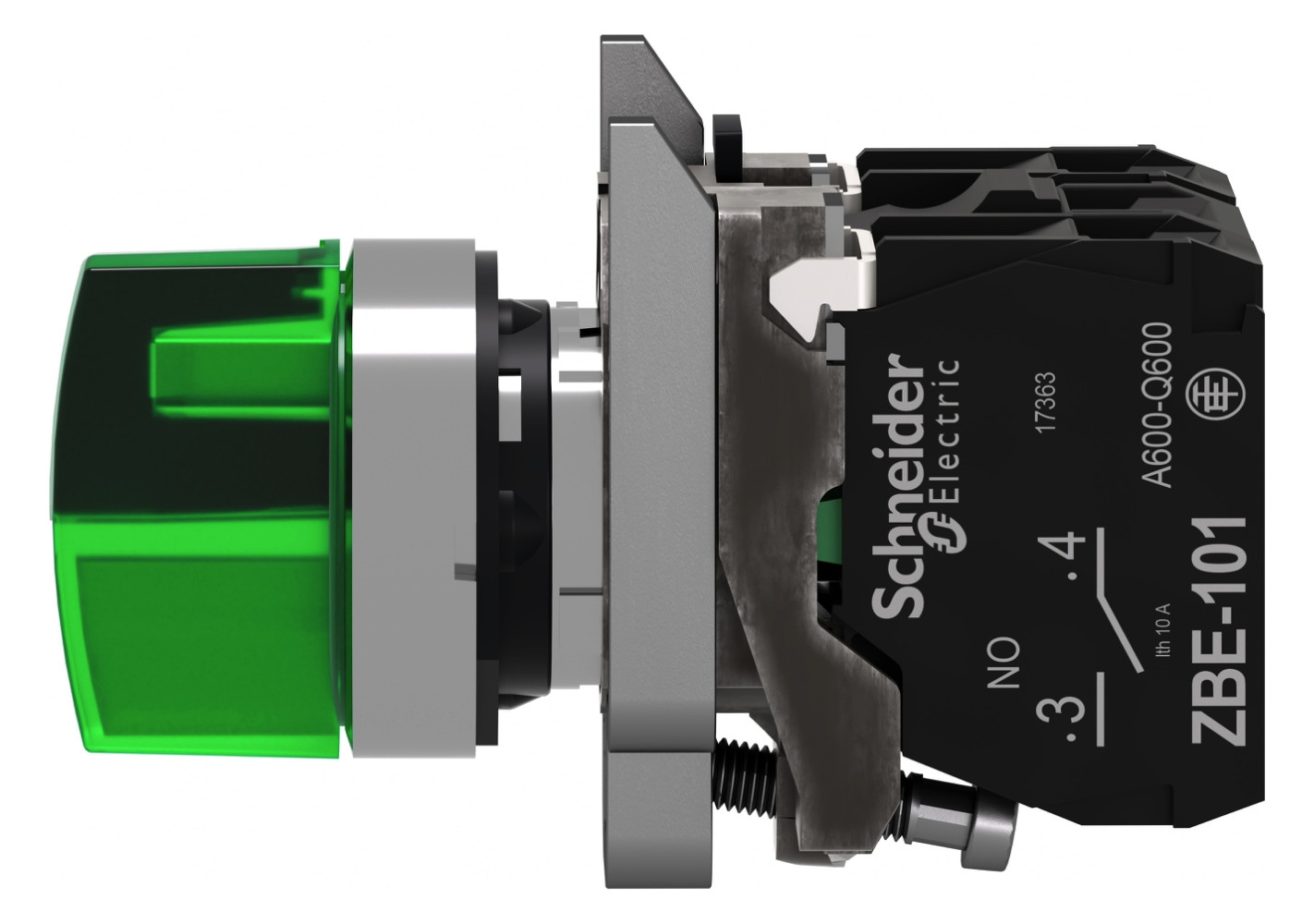 Wahlschalter 2stuf rast t Knebel Ø22,5mm IP66 1S Schaltfunktion verrastend 1Ö