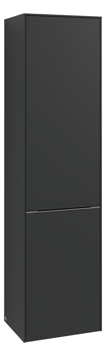 V&B Hochschrank Subway 3.0 40x171x36,2cm, Schanier rechts/Griff Volcano black, taupe