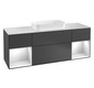 V&B Waschtisch-Unterschrank Abdeckplatte white matt Finion 160x60,3cm, Regal White matt lacquer, White matt lacquer