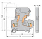 Sicherungs-Reihenklemme Serie 281 10A 0,08-4qmm G-Sich 5x20mm schwenkb