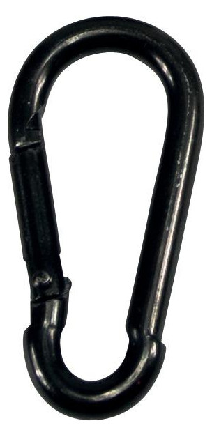 Bild Feuerwehr-Karabinerhaken schwarz-Zn 80x 8mm - PÖSAMO-0