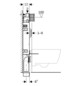 Geberit Wand-WC-Element Kombifix BH 108cm, mit Sigma UP-Spülkasten 12 cm