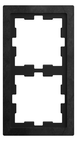 Rahmen 2f schiefer gschl D-Life Stein f.GEB-K geschliffen Unterputzmontage