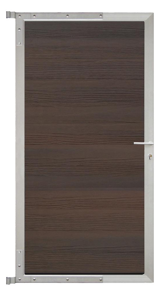 Bild SKÄR-Tor-Komplettset 90 x 173 cm, Holzde kor braun/silber - n.a.-0