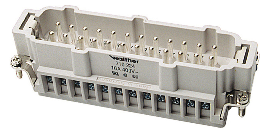 Kontakteinsatz Stift 24p Schraub 16A 500V 0,5-2,5qmm