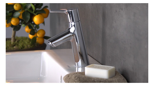hansgrohe Waschtisch-Einhebelmischer 80 Talis S mit Zugstangen-Ablaufgarnitur, chrom