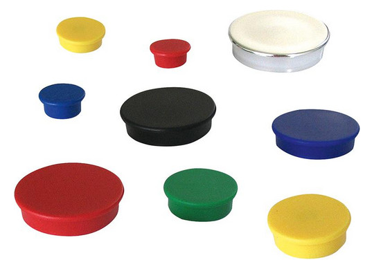 beloh-Organisationsmagnete, rund - 10mm, weiß