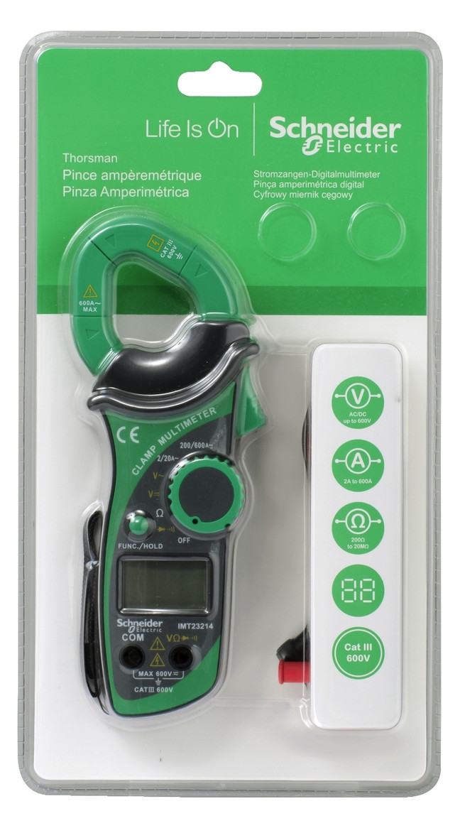 Zangenmessgerät digi auto 2-600A AC Spannungsmessung ACV/AC DCV/DC