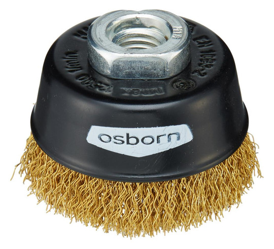OSBORN-Topfbürste, Messingdraht - 60mm, M14