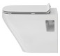 Duravit WC-Sitz DuraStyle ohne Absenkautomatik, Scharniere Edelstahl, weiß