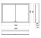 EMCO Unterputz-Lichtspiegelschrank prime 1000x730mm, 2-türig, aluminium/spiegel