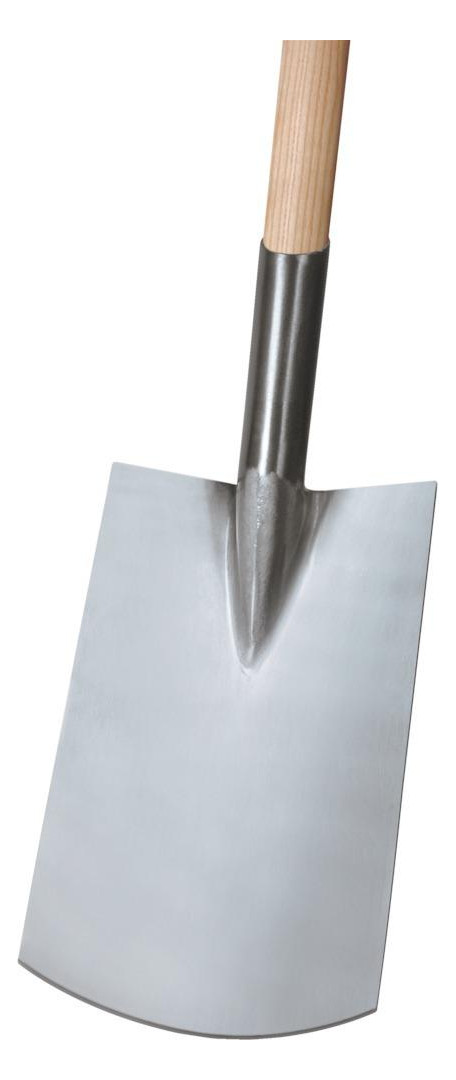 Bild Gärtnerspaten Edelstahl Gr. 2 T-Stiel Tr ittschutz Ideal-1