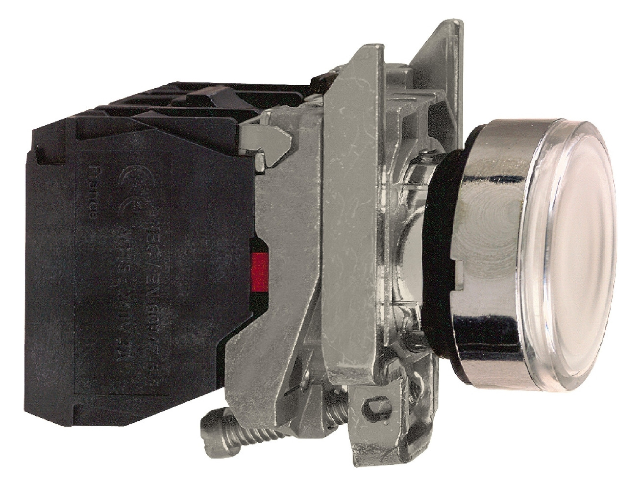 Drucktaster 1f ws rnd Ø22,5mm 1S 1Ö IP66 fl Geeignet für Beleuchtung Tastend