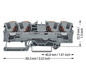 Reihenklemme 0,5-10qmm 1Etage 4kl gr 41A TS35 Hutschiene TH35