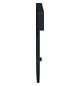 Bezeichnungsschild sw rechteck 30x41mm Bez.Schild