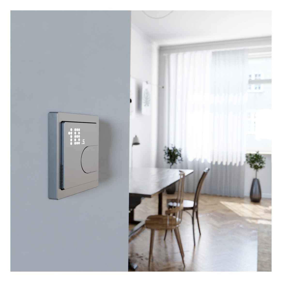 Raumtemperaturregler Zigbee edst mt Bedienelement Mit Vor-Ort Bedienung