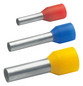 Aderendhülse 1qmm 6mm isol PP rt Cu Polypropylen (PP) verzinnt