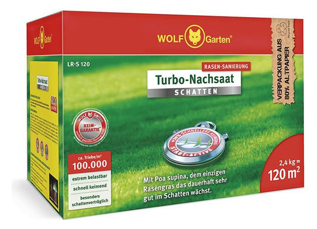 Bild Turbo-Nachsaat Schatten LR-S 120 2,4 kg - WOLF GARTEN-0