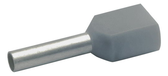 ZW-Aderendhülse 0,75qmm 8mm isol PP gr Cu Polypropylen (PP) verzinnt