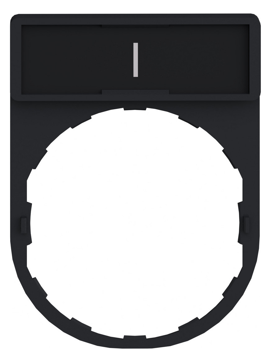 Bezeichnungsschild sw rechteck I 30x41mm Bez.Schild Symbol I