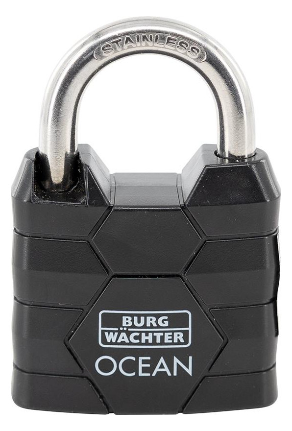 Bild Zylinder-Vorhangschloss Ocean 490 Ni 40 schwarz, verschiedenschließend - BURG WÄCHTER-0
