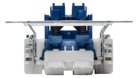 Kopp UP Serientaster Sockel aluminium 