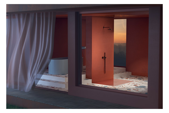 Bette Duschfliese PLUS BetteAir 1500 x 1000 mm, bahama beige, Rechteck, glasierter Titan-Stahl