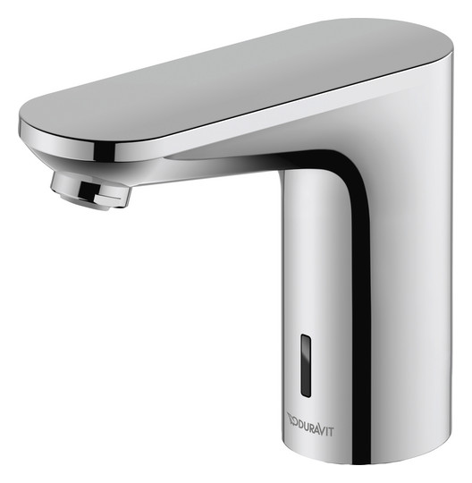 Duravit Infrarot-Waschtisch-Armatur Sensor 1 Battterie, Ausladung 122mm, Wassertemperatur voreinstellbar, chrom
