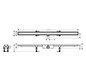 hansgrohe Duschrinne RainDrain Compact 1200 mm, Komplettset, befliesbar, für flache Installation, chrom
