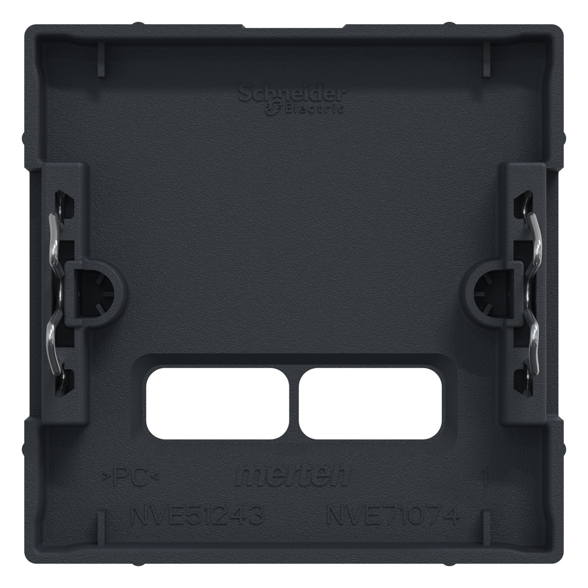 Zentralplatte USB 2f anth Klemmbef m.Aufdr Zentralplatte USB 2f anth Klemmbef m.Aufdr