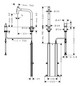 hansgrohe 2-Loch-Spültisch-Einhebelmischer 200 Metris Select M71 mit Ausziehbrause, 2jet, sBox, Edelstahl-Optik