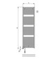 Zehnder Design-Elektroheizkörper toga TE-120-060/GD, 1148 x 600 mm, Telegrey 2, RAL 7046