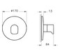 VitrA Bad Fertigmontageset V-Box Root Round UP-3-Wege Umsteller, chrom