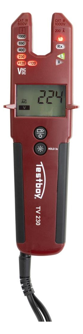 Bild Spannungsprüfer TV 230 mit Zangenfunktio n Testboy-0
