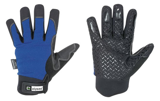 elysee-Winter-Handschuh, schwarz-blau Freezer 0880 - Gr.10