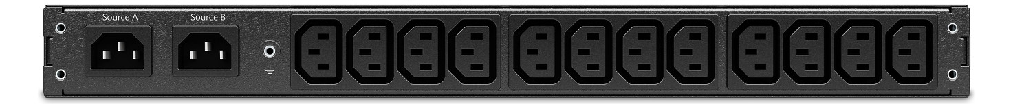 Rack-Stromverteilung 1HE 12xC13 230V m.Display m.LED-Anz Schaltbar