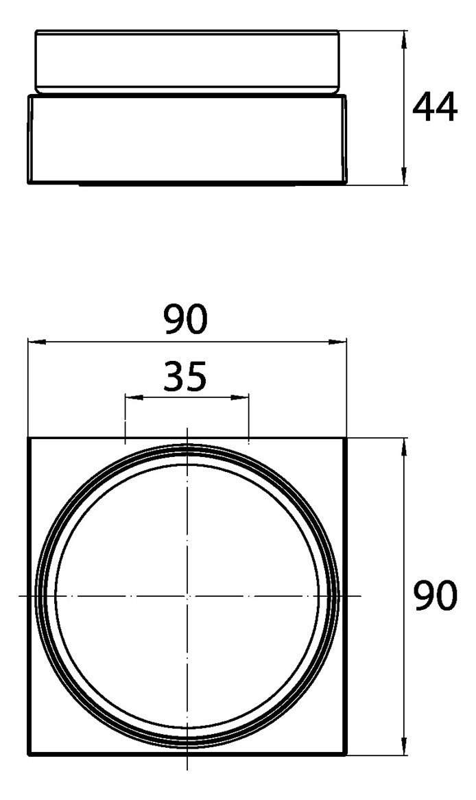 EMCO Seifenhalter Liaison chrom, Schale Kristallglas klar