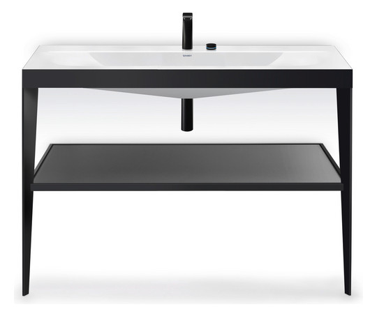 Duravit 2-Loch-Waschtisch-Armatur M D.1 Ausladung 148mm, mit Drehgriff, ohne Zugstangen-Ablaufgarnitur, chrom