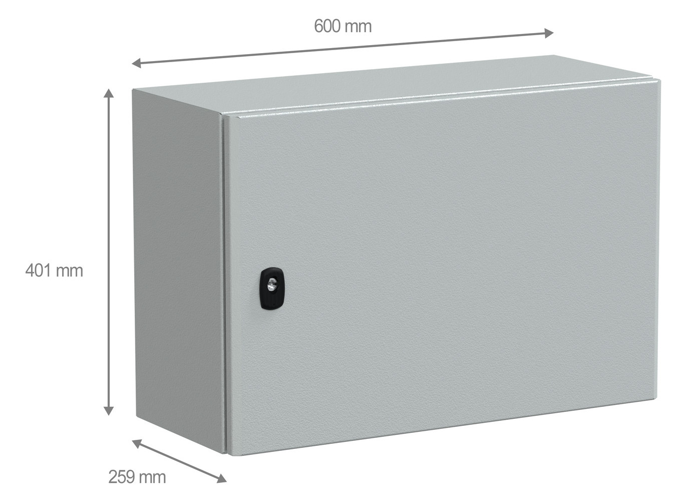Wandschrank ST IP55 B600xH400xT250mm m.MPL pulverbesch