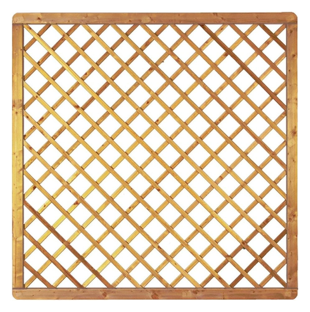 Bild Avantgarde 180x180cm Diagonal-Rankgitter Rahmen 45/68 mm, kdi-grün Gitter geklam - n.a.-0
