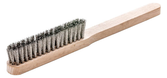 LESSMANN-Feinbürste, Edelstahl gewellt 0,15mm -...
