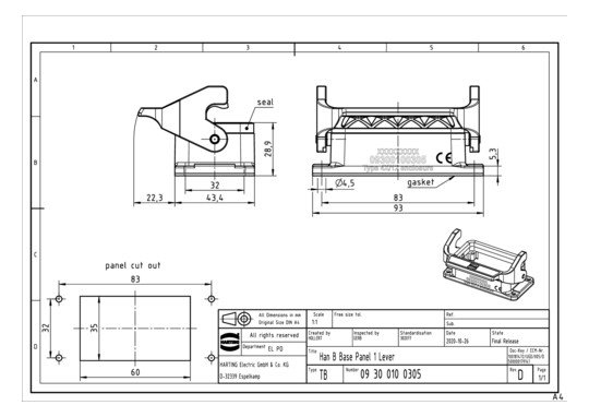 HART Anbaugehäuse            09300100305 