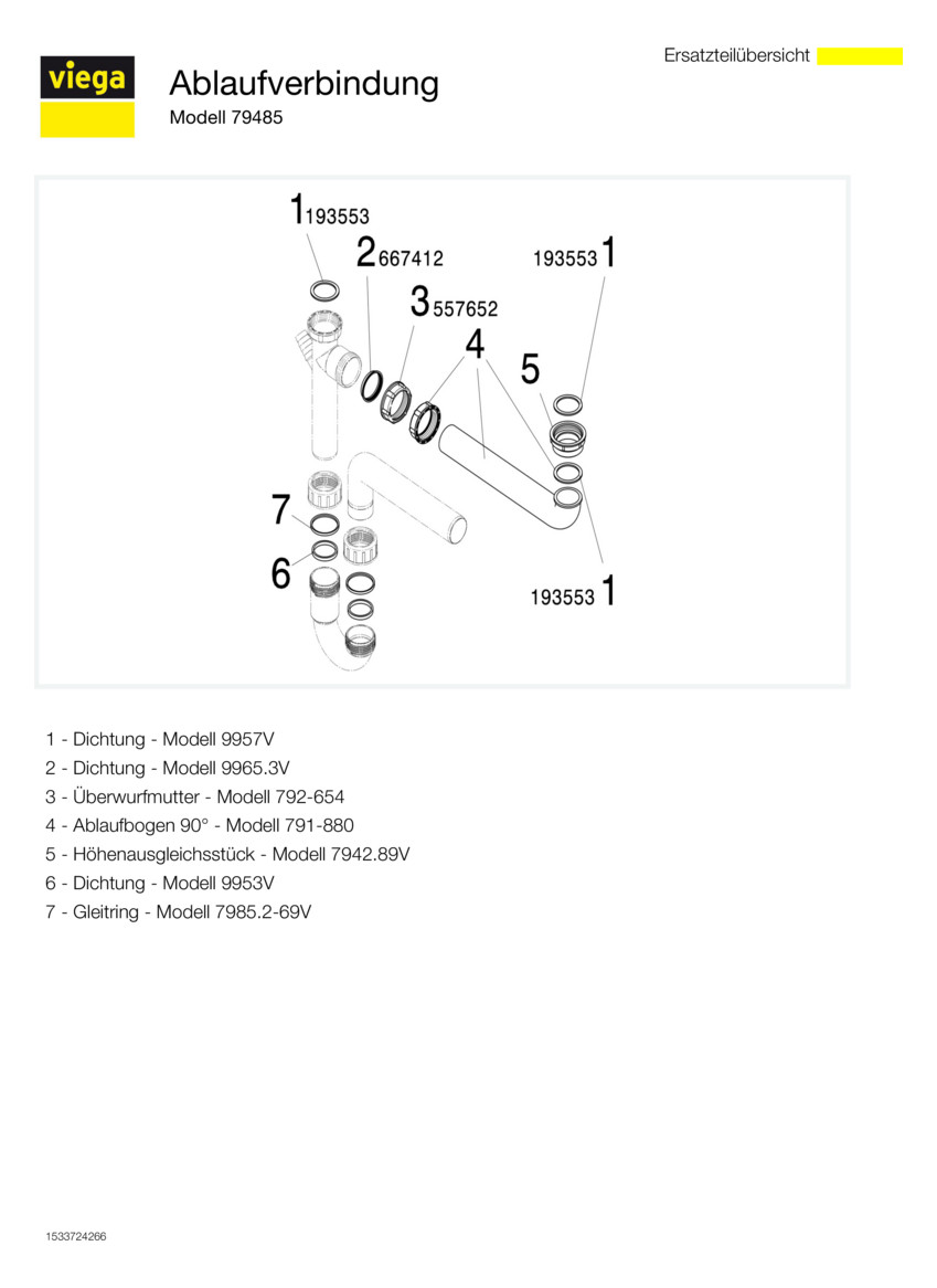 110536-ABLAUFVERBINDUNG FÜR DOPPELSPÜLE 11/2X50X310 WAAG