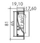 Profil n.Konf alu IP00 100x19,1x81mm nur Konfektionierung Ersatzteil Zubehör