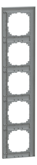Rahmen 5f alu mt M-Pure Kst f.GEB-K Unterputzmontage Thermopl