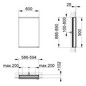 KEUCO Spiegelschrank Royal Modular 2.0 DALI 600 x 900 x 120 mm, ohne Steckdose, Wandeinbau, 1-türig, links, beleuchtet